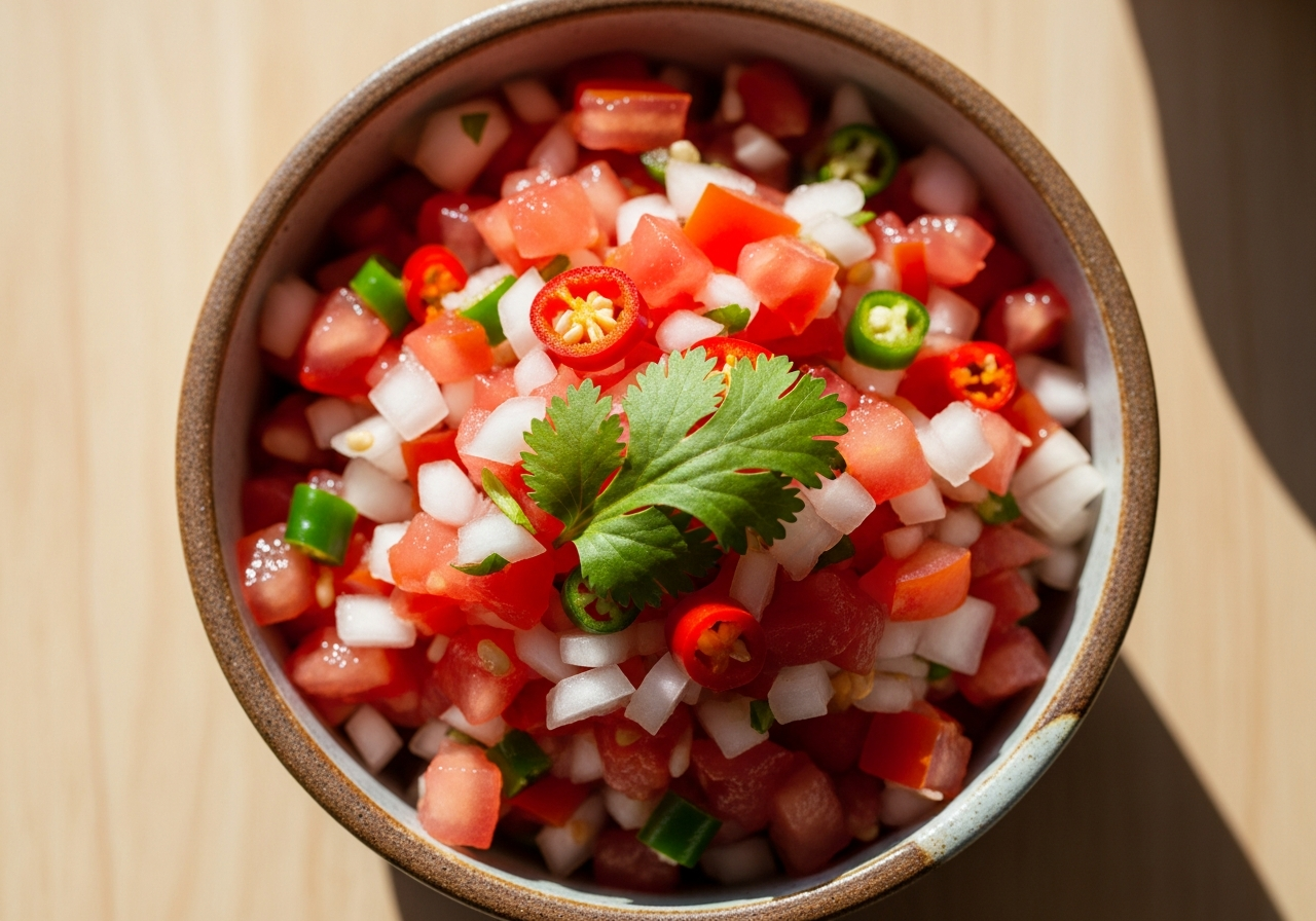Chalé Sauce (Tomato & Onion Salsa) — authentic Ghanaian recipe