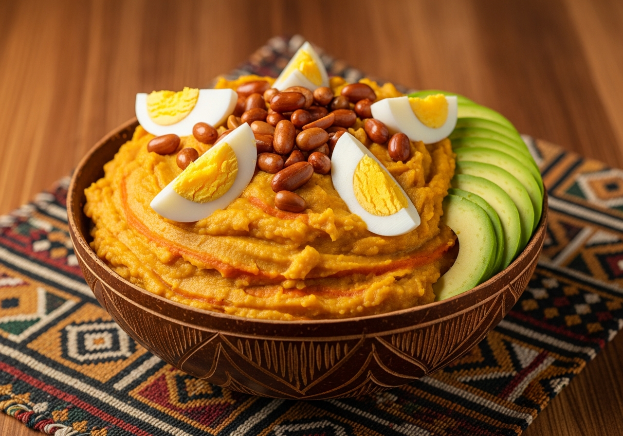 Eto (Ghanaian Mashed Yam with Palm Oil) — authentic Ghanaian recipe